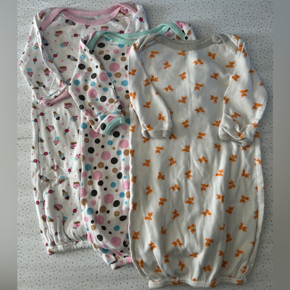 Luvable Friends Kids Nightgowns - Pink, Blue, Orange
